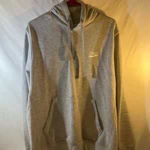 Nike Men's Light Gray Hoodie